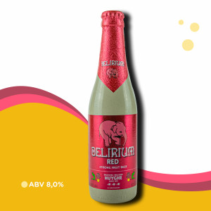 Cerveja Belga Delirium Red - Belgian Fruit Beer - 8% ABV - 330ml