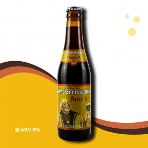 Cerveja Belga St. Bernardus Pater 6  - Dubbel Ale 6,7% ABV