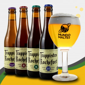 Kit Cerveja Belga Trappistes Rochefort + Taça Belga Abadia