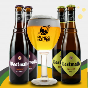 Kit Experiência Belga Westmalle + Taça Belga Abadia