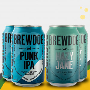 Kit Presente Cerveja Brewdog Punk IPA + Hazy Jane | x2