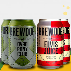 Kit Presente Cerveja Brewdog Dead Pony + Elvis Juice | x2