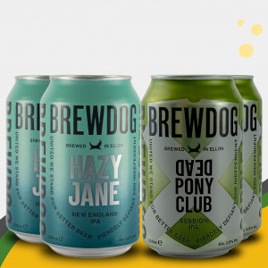 Kit Presente Cerveja Brewdog Dead Pony + Hazy Jane | x2