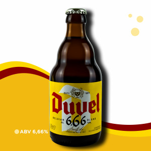 Kit Presente Cerveja Duvel Seleção + Taça Belga Abadia