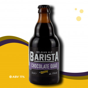 Kit Presente Cerveja Barista Chocolate Quad + Taça Belga