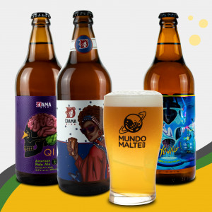 Kit Presente Cerveja Dama - Seleção IPA + Pint