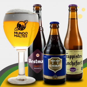 Kit Presente Cerveja Belga - Trapistas + Taça Abadia