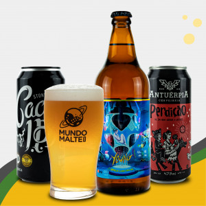 Kit Presente Cerveja - 1 NEIPA + 2 IPA's + Copo Pint