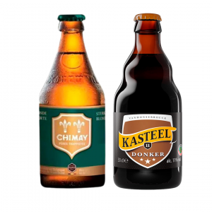 Kit Cervejas Seleção Belga Ale Chimay Kasteel + Taça