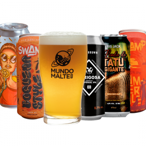 Kit Cerveja Harmonização Variada Dama Bodebrown Swamp + Copo