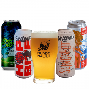 Kit Cerveja Hazy e Frutado Swamp Dama Big Jack + Copo