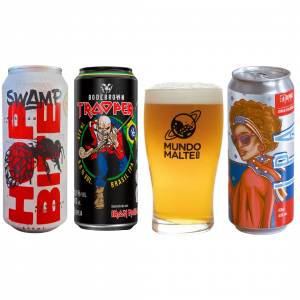 Kit Cerveja Seleção IPA Lovers Bodebrown Dama Swamp + Copo