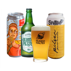 Kit Cerveja Seleção Puro Malte Dama Louvada Swamp + Copo