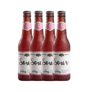 KIT CERVEJA LOUVADA ALE CATHARINA SOUR FRAMBOESA 355 ML