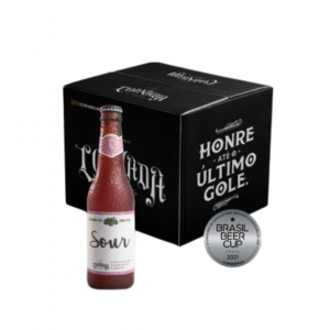 KIT CERVEJA LOUVADA ALE CATHARINA SOUR FRAMBOESA 355 ML