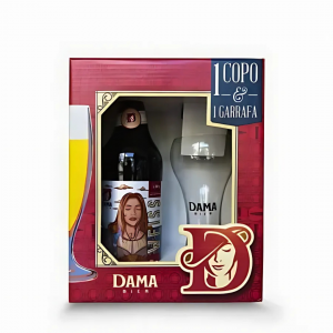 Kit De Cerveja Weiss Dama Bier 600ml + Copo 340ml