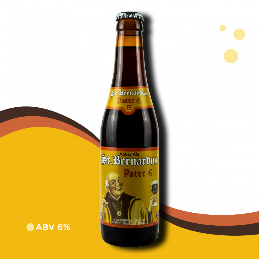 Cerveja Belga St. Bernardus Pater 6  - Dubbel Ale 6,7% ABV