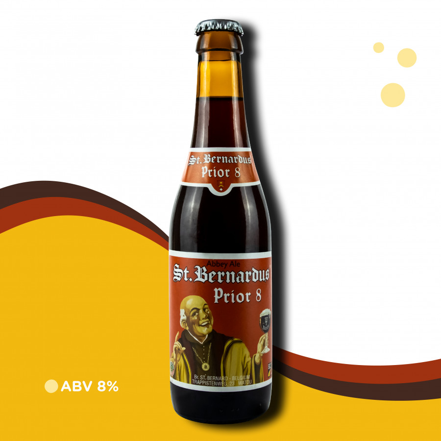 Cerveja Belga St. Bernardus Prior 8 - Dubbel Ale 8% ABV - 330ml