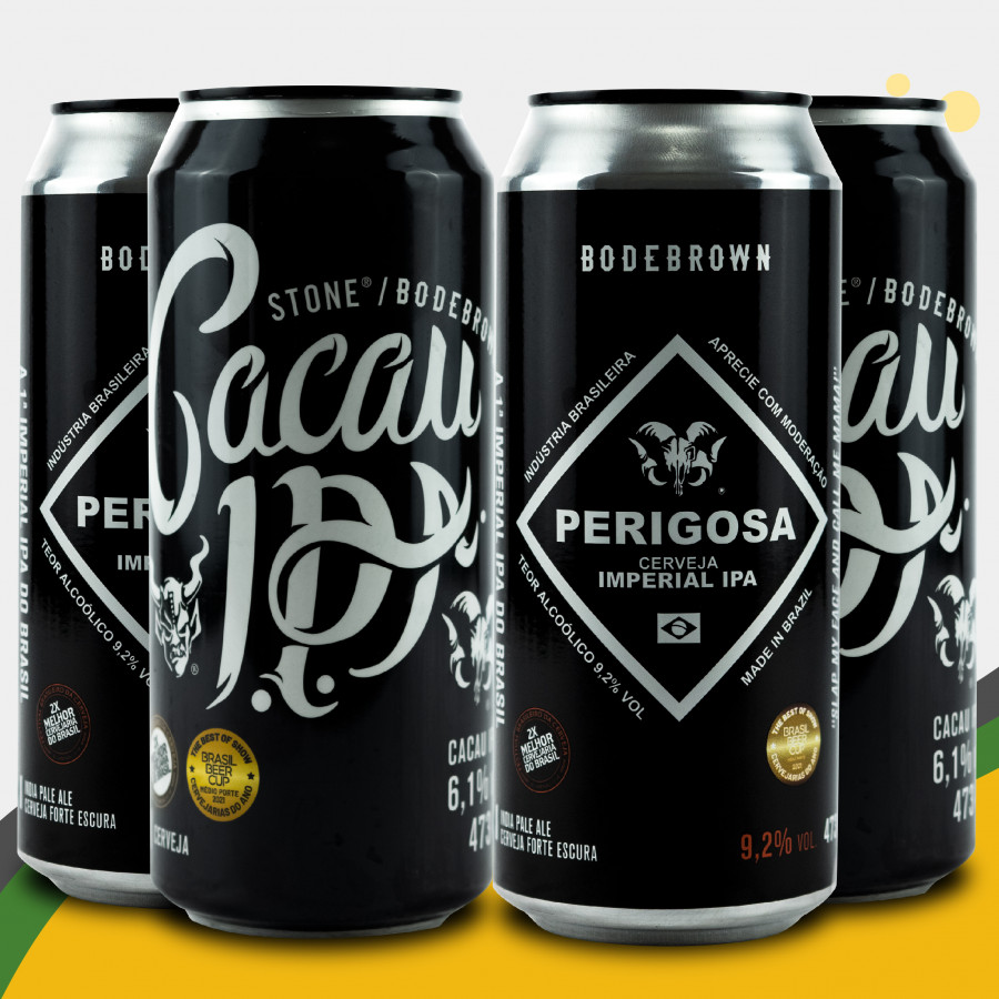 Kit Presente Cerveja Bodebrown IPA Cacau + Perigosa | x2