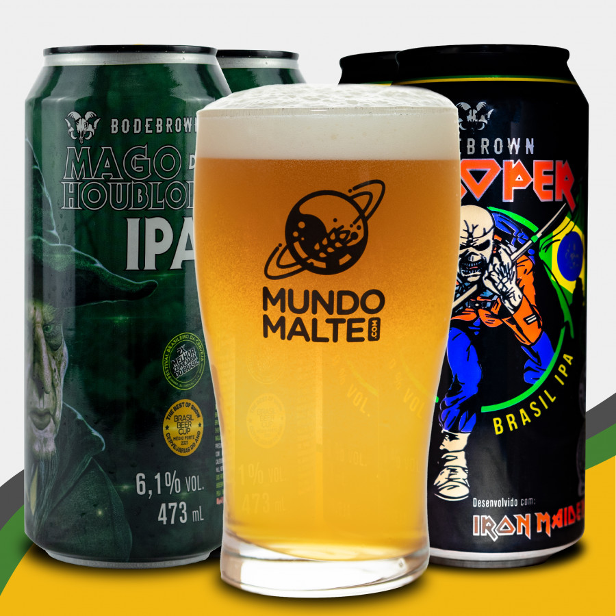 Kit Presente Cerveja Bodebrown Trooper IPA + Mago + Pint