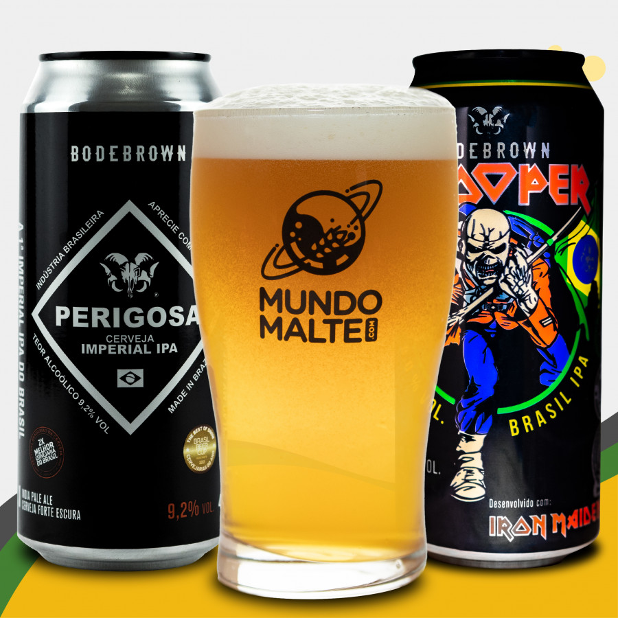 Kit Presente Cerveja Bodebrown - Trooper + Perigosa + Pint