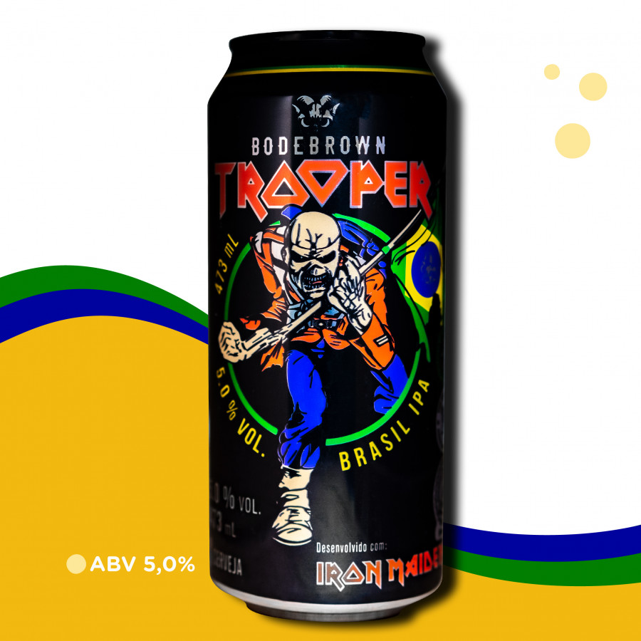 Kit Presente Cerveja Bodebrown Iron Maiden Fã + Pint