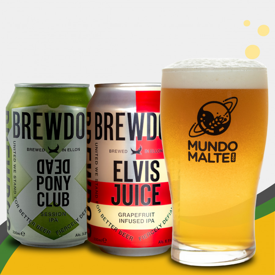 Kit Presente Cerveja Brewdog Dead Pony + Elvis Juice + Pint