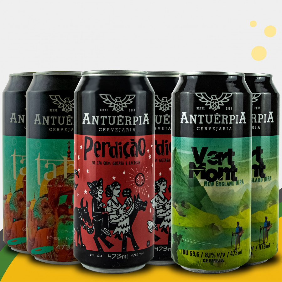 Kit Cerveja Antuérpia Tabla + Perdição + Vermont | x2