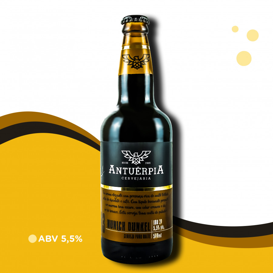 Kit Cerveja Antuérpia Premium Lager + Dunkel + Tulipa | x2