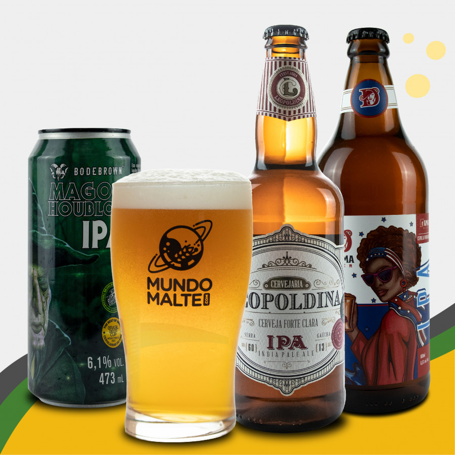 Kit Presente Cerveja - 2 IPA's + 1 Juicy IPA + Copo pint