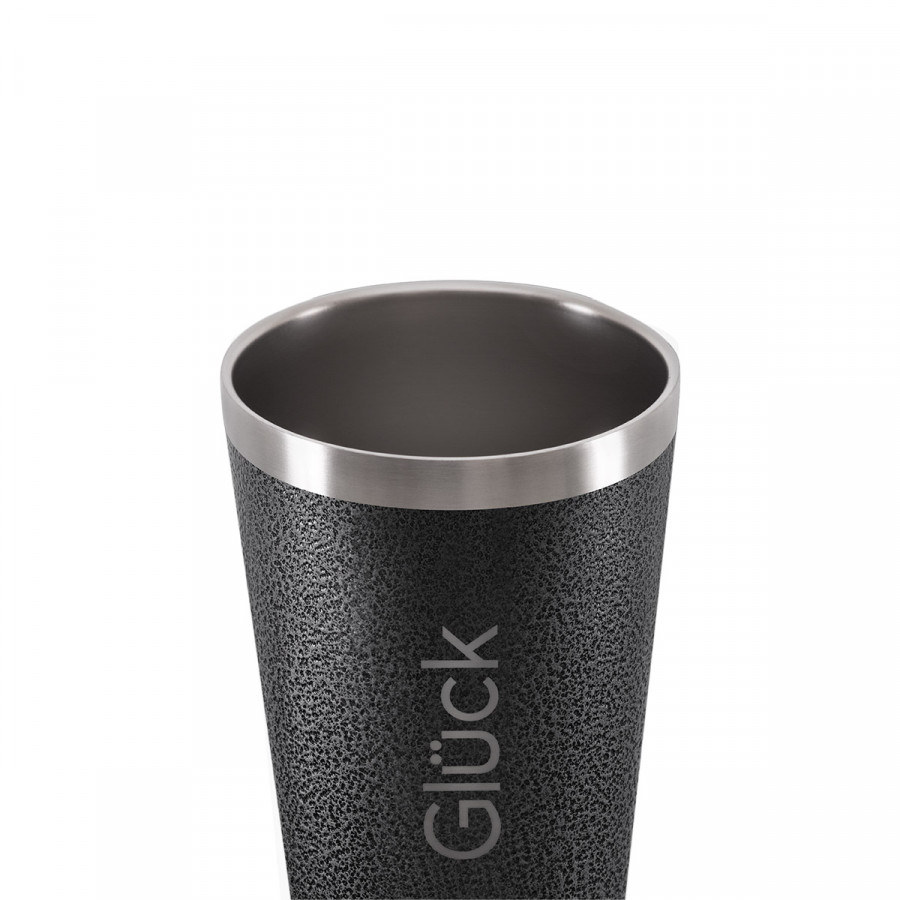 Copo Térmico Glück Sleek - Hammer Black - 473ml