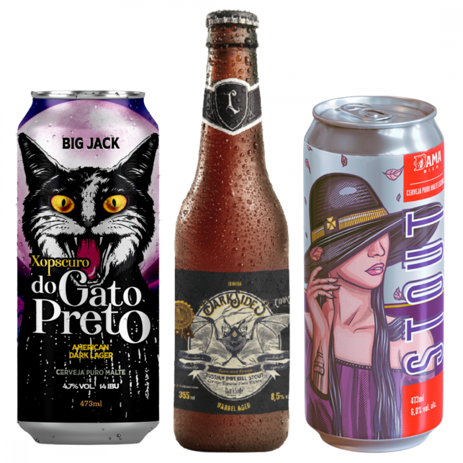 Kit Cerveja Intensidade Cremosidade Stout Paladares Apurados