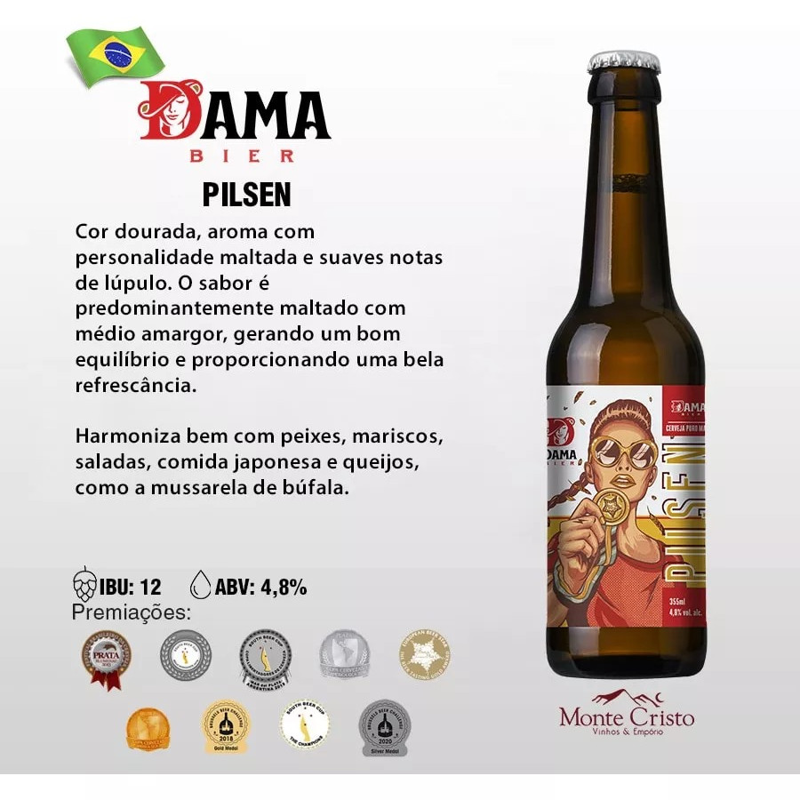 KIT CERVEJAS DAMA DIVERSAS 355ML