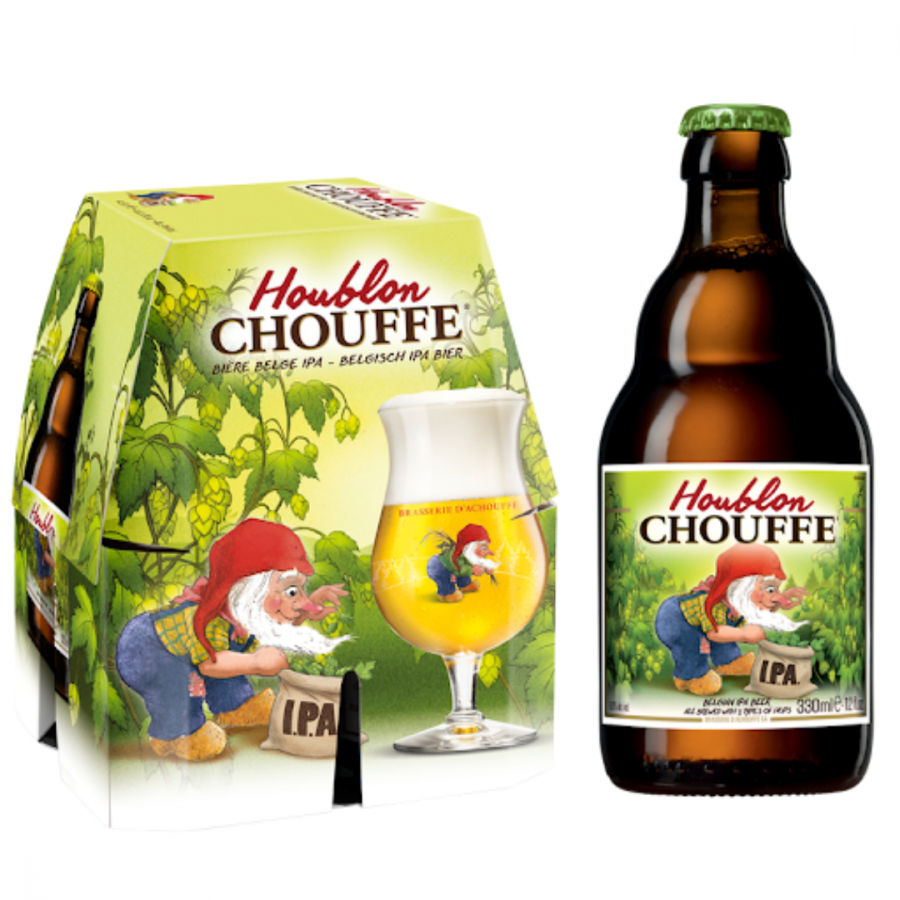 Kit com 4 Cerveja Chouffe Houblon - Belgian IPA - 9% ABV - 330ML