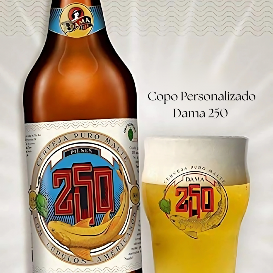KIT Cerveja Dama Bier 250 Pilsen + Copo