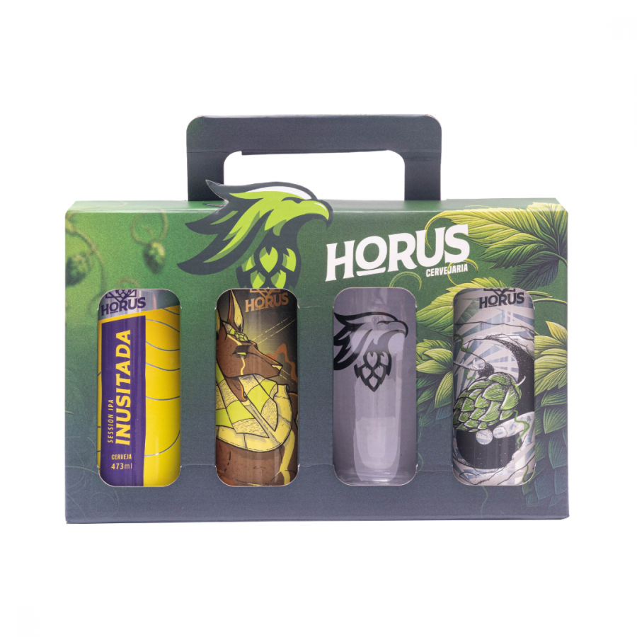 KIT HÓRUS 3 LATAS IPAS + COPO